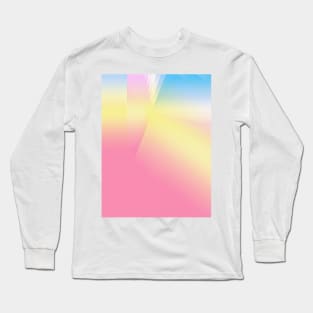Aesthetic Rainbow Fade ∆∆∆ Original Abstract Wall Art Long Sleeve T-Shirt